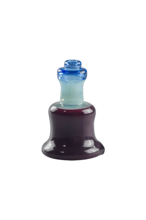 This is the Dark Phoenix Dry Top by Technicolor Tony available at Ritual Colorado. Featuring a nimbus & cobalt mouthpiece this is a fun upgrade for your Puffco Peak.