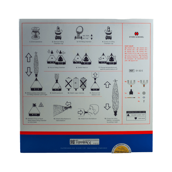 This is the Easy Valve Starter Set from Storz & Bickel available at Ritual Colorado. Offering everything you need to keep your Volcano Classic sessions going for a long time.