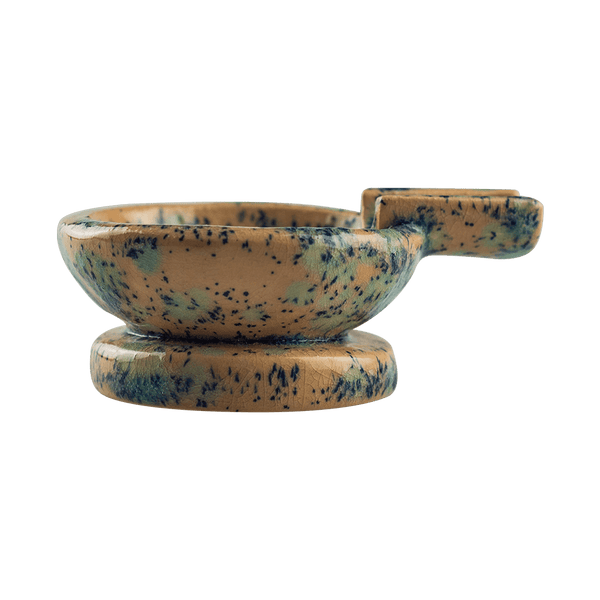 This is the Electric Sparkler ceramic ash tray from Jaxel's Art available at Ritual Colorado. It features an extended arm perfect for holding your joint, dynavap or whip mouthpiece. Check out all the beautiful one-of-one ceramic products from Jaxel's Art and let us know if you're ever interested in a custom creation.