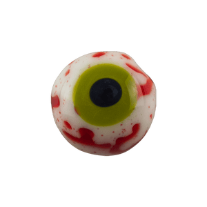 This is the glass eyeball pendant from Techicolor Tonys available at Ritual Colorado. Featuring two holes so you can easily string it onto your necklace and show off your handmade glass art.