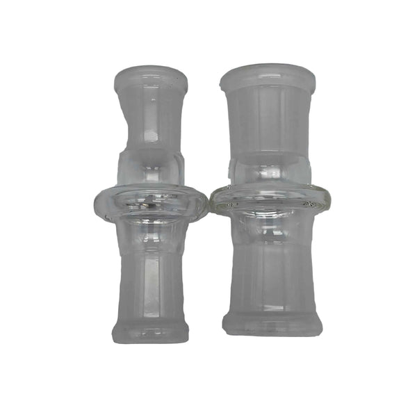These are Female-to-Female Glass Adapters (14mm & 19mm) available at Ritual Colorado. Featuring two female connections these are convenient adapters allowing you to use your full glass collection.