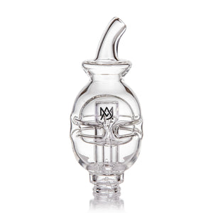 This is the Fab Egg Glass Pivot Top by MJ Arsenal available at Ritual Colorado. Perfect for water filtering your Puffco Pivot this refined top does a great job of cooling your vapor. 