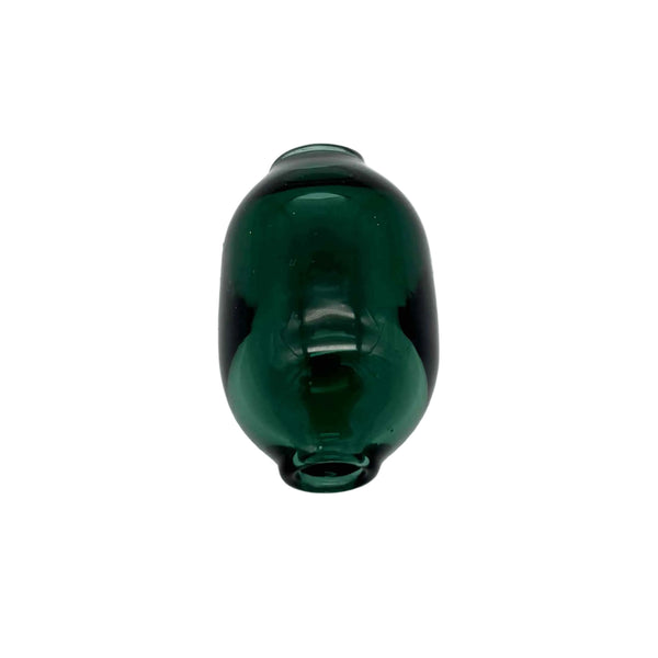 This is the Forest Handmade Glass Macrame Bead (5mm ID) by Biting Glass available at Ritual Colorado. Hand crafted in Denver, Colorado these sleek beads are the perfect accent for your craft project.