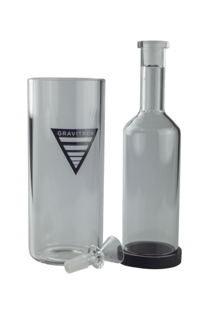 This is the Medium Gravitron gravity bong from Grav available at Ritual Colorado. Featuring a 14mm connection and bowl as well as a silicone grommet to keep the glass from touching this allows you to create dense gravity hits in a clean and contained setup.