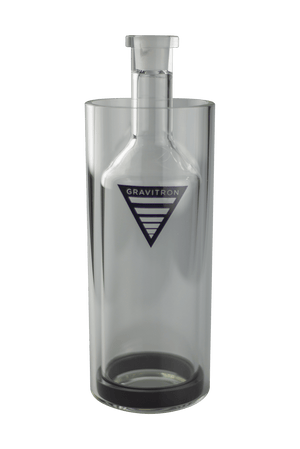 This is the Large Gravitron gravity bong from Grav available at Ritual Colorado. Featuring a 19mm connection and bowl as well as a silicone grommet to keep the glass from touching this allows you to create dense gravity hits in a clean and contained setup.