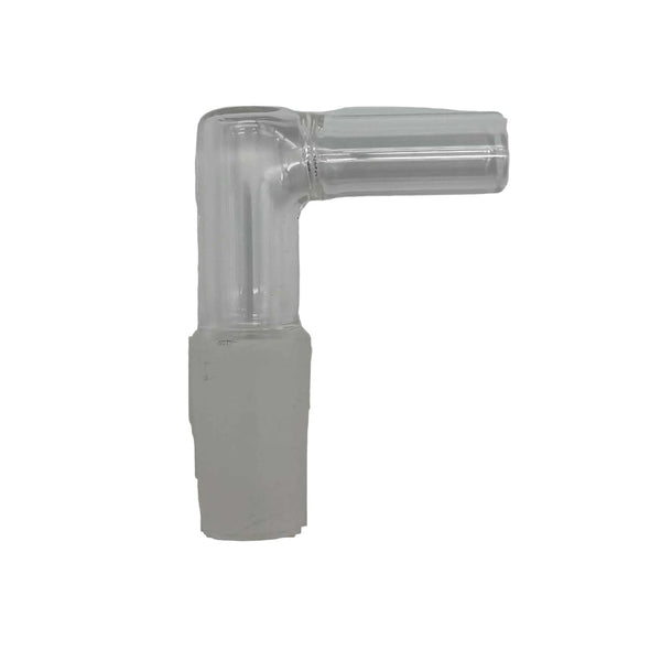 This is a 14mm High Airflow Glass Whip Adapter available at Ritual Colorado. These adapters fit High Airflow size (3/8" inner diameter) flexible whip tubing and are also compatible with Volcano Hybrid tubing.