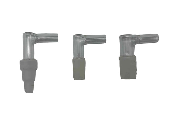 These are High Airflow Glass Whip Adapters available at Ritual Colorado. Available with either 10/14/19mm, 14mm or 19mm connections these adapters fit High Airlfow size (3/8" inner diameter) flexible whip tubing.
