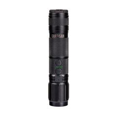 This is the Black High Beam by Cartisan available at Ritual Colorado. A sleek combined 1500 mah 510-thread battery combined with a flashlight in one discrete package.