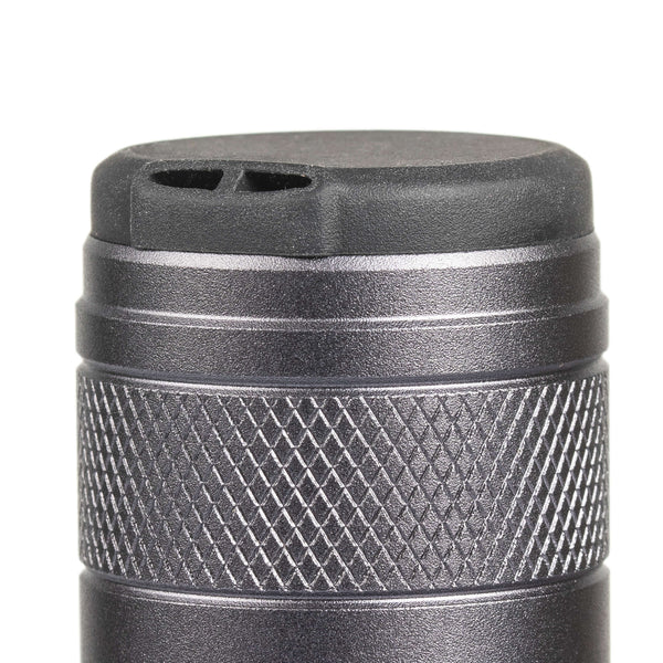 This is the Charcoal High Beam by Cartisan available at Ritual Colorado. A sleek combined 1500 mah 510-thread battery combined with a flashlight in one discrete package.