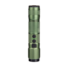 This is the Green High Beam by Cartisan available at Ritual Colorado. A sleek combined 1500 mah 510-thread battery combined with a flashlight in one discrete package.