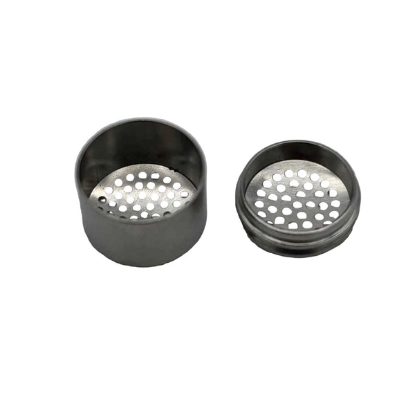 This is a 5-pack of stainless steel dosing caps for the Dynavap HyperDyn by Ritual Co. available at Ritual Colorado. Coming with a sleek waterproof screw-top case to keep your caps organized and ready for the next session.
