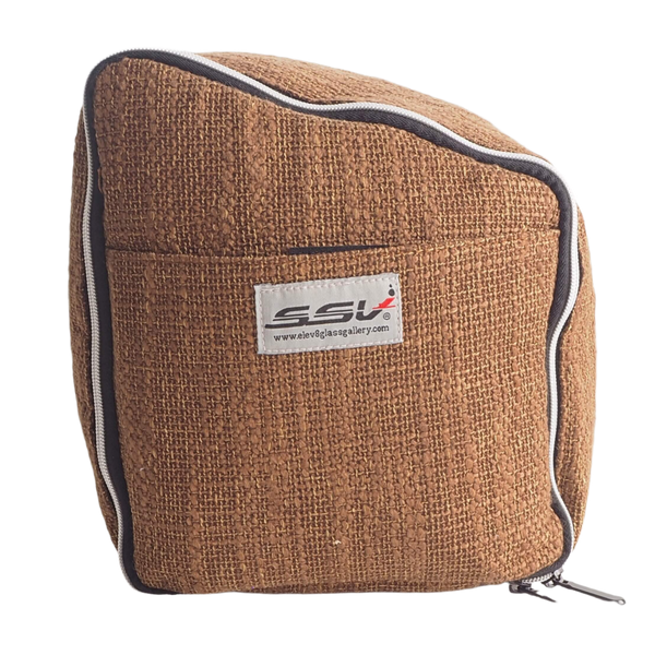 This is the hemp bag for the Super Surfer Vehicle 2 by Elev8 Glass available at Ritual.