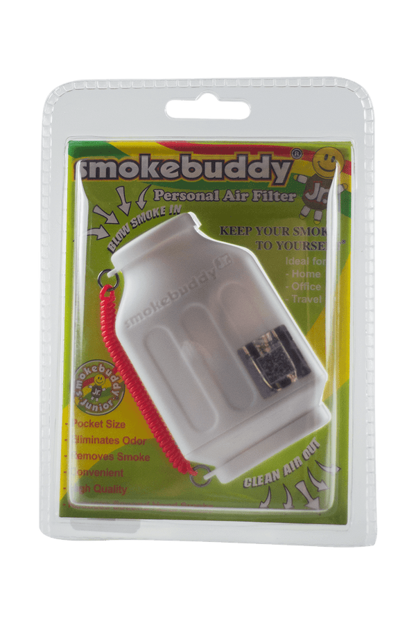 This is the Smokebuddy Junior Personal Air Filter available at Ritual Colorado. Simply exhale your smoke and vapor into the more narrow end and clean air filters out the other side.