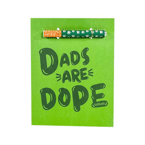 This is the "Dads Are Dope" Greeting Card by KushKards with matching metal One Hitter available at Ritual Colorado. A perfect father's day gift for the stoner in your life.
