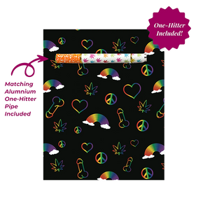 This is the Rainbow Penis naughty cannabis greeting card from KushKards available at Ritual Colorado. A fun greeting card with an included one-hitter perfect for the stoner in your life. 