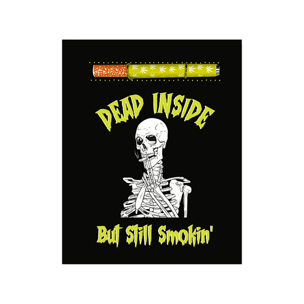 This is the Dead Inside But Still Smokin' Halloween Cannabis Greeting Card by KushKards available at Ritual Colorado. Featuring an included one-hitter these are a great stoner gift. 