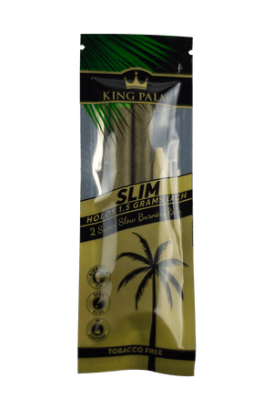 This is a 2 Pack of Leaf Tubes Slim Rolls from King Palm available at Ritual Colorado. Packed with a Boveda pack for fresh rolls every time, these pre-rolled tubes hold up to 1.5G and include a wooden tamp for the perfect pack.