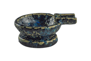 This is the Kauai ceramic ash tray from Jaxel's Art available at Ritual Colorado. It features an extended arm perfect for holding your joint, dynavap or whip mouthpiece. Check out all the beautiful one-of-one ceramic products from Jaxel's Art and let us know if you're ever interested in a custom creation.