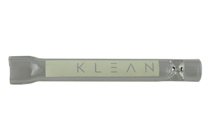 This is a glass chillum taster from Klean available at Ritual Colorado. Featuring an indented one-hitter bowl and tapered mouthpiece this is a great, discrete on-the-go smoking.