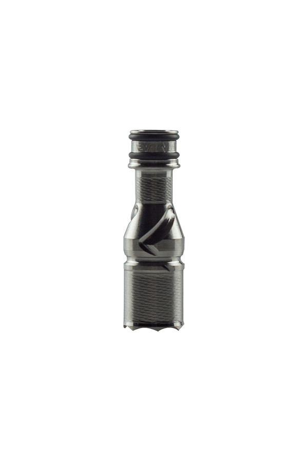 This is the Stainless Steel Tip: M7 from Dynavap available at Ritual Colorado. The latest iteration of Dynavaps Stainless Steel tips offering impressive dry herb vaporization performance. 