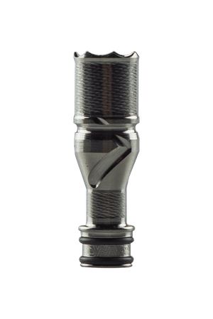 This is the Stainless Steel Tip: M7 from Dynavap available at Ritual Colorado. The latest iteration of Dynavaps Stainless Steel tips offering impressive dry herb vaporization performance. 