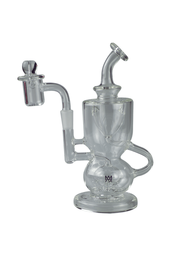 This is the Titan Mini Dab Rig from MJ Arsenal available at Ritual Colorado. Featuring a 10mm female connection and included quartz banger and carb cap this is the perfect portable dab setup that also rips with a Dynavap. 