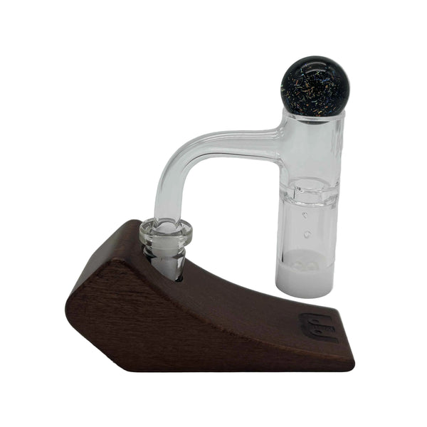 This is the Nimbus Auto-Spin Blender by MJ Arsenal available at Ritual Colorado. A sleek banger featuring directional airflow, included terp pearls and a carb cap for an all-in-one experience.