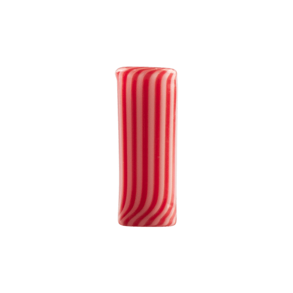 Peppermint Stripe Glass Beads