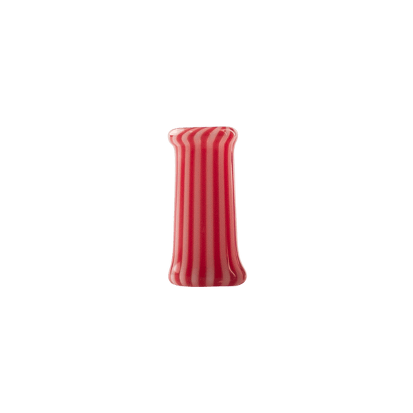 Peppermint Stripe Glass Beads