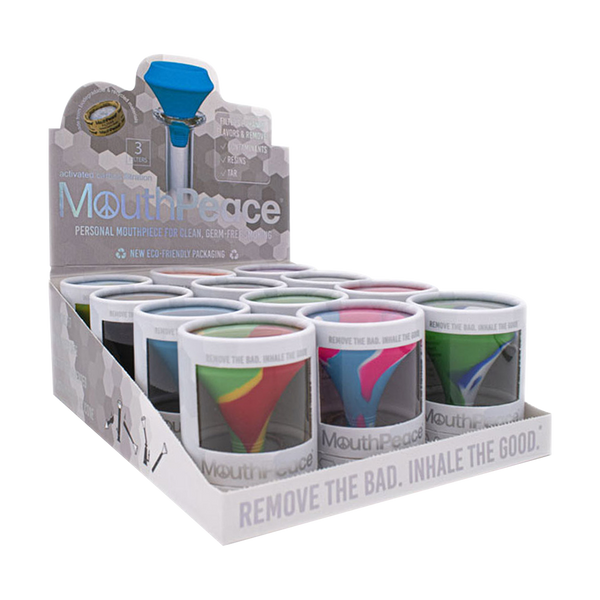 This is the MouthPeace silicone personal mouthpiece available at Ritual Colorado. Compatible with a wide variety of water pieces, these sleek mouthpieces offer a clean, germ-free smoking experience.