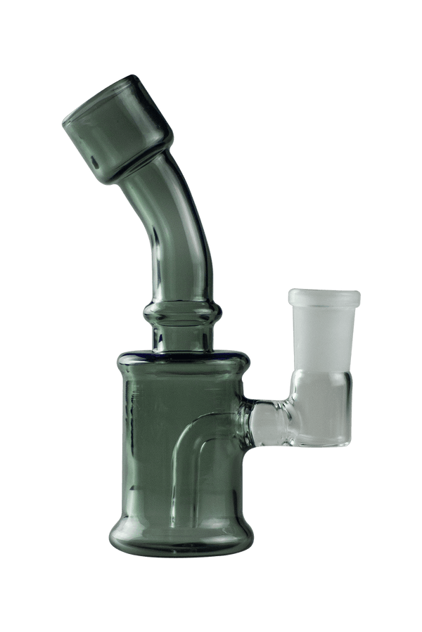 This is the Oil Can glass rig from Ritual Glass available at Ritual Colorado. A compact and portable travel rig featuring a 14mm female connection for easy compatibility with your dry herb and dab devices.