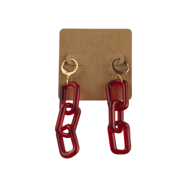 Glass Chain Earrings