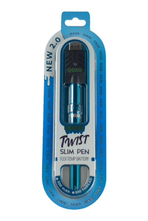 This is the Ooze Twist 2.0 Flex Temp 510 Battery available at Ritual Colorado. Featuring a dial on the bottom that allows you to set your voltage this is a great dab cartridge battery at a great price.