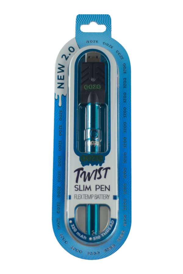 This is the Ooze Twist 2.0 Flex Temp 510 Battery available at Ritual Colorado. Featuring a dial on the bottom that allows you to set your voltage this is a great dab cartridge battery at a great price.