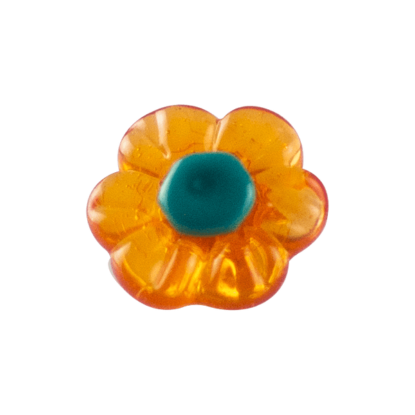 Glass Flower Pins