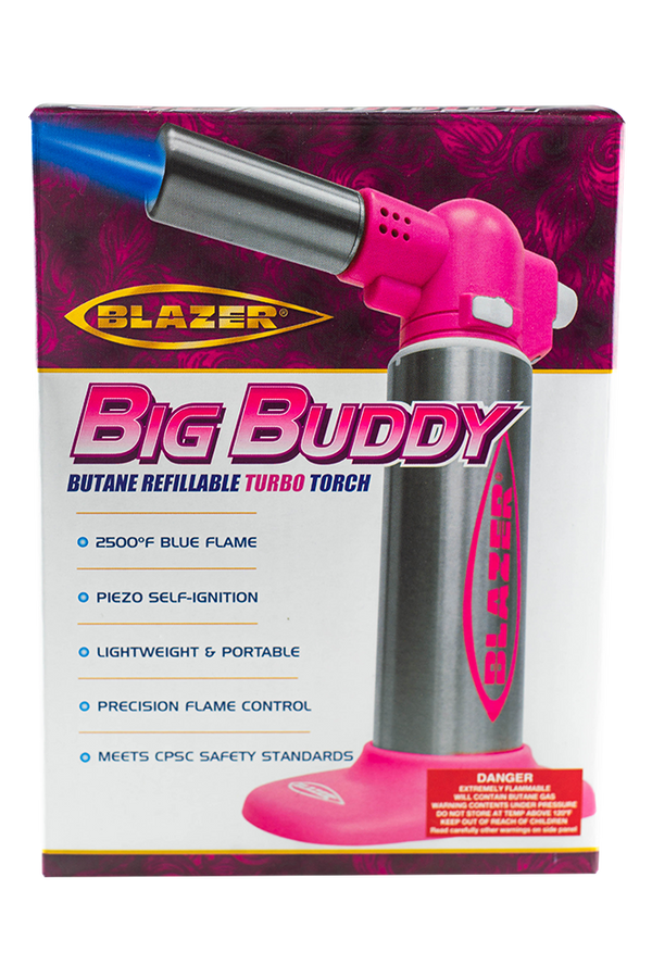 This is the Blazer Big Buddy butane dab torch available at Ritual Colorado. Available in a wide variety of fun colors, this powerful and durable torch provides even heating for outstanding performance with dabbing quartz and butane dry herb vaporizers. 