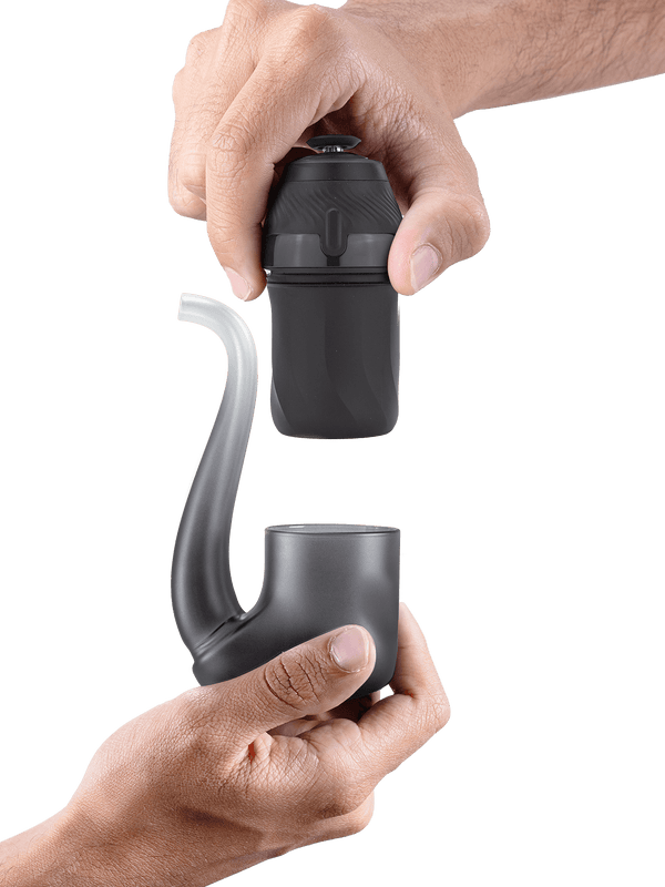 This is the Onyx New Proxy by Puffco available at Ritual Colorado. A sleek dry pipe perfect for portable concentrate hits in style.