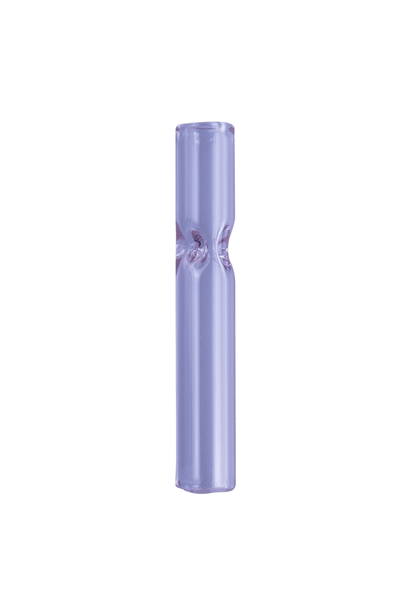This is the Purple 3-Dimple Glass Chillum by Ritual Essentials available at Ritual Colorado. Available in 3" or 4" lengths and featuring a 12mm diameter this is the perfect one hitter for your adventures.