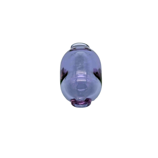 This is the Purple Handmade Glass Macrame Bead (5mm ID) by Biting Glass available at Ritual Colorado. Hand crafted in Denver, Colorado these sleek beads are the perfect accent for your craft project.