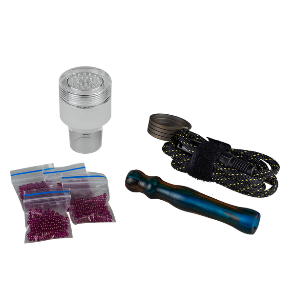 This is the Qaroma XL Upgrade Kit from QaromaShop available at Ritual Colorado. Each kit includes a Qaroma XL Housing, 4 packs of 3mm Aroma Ruby Pearls, a 30mm Heater Coil, and a StabWood Coil handle. Available at a discounted price these upgrade kits are a great way to experience the most flavorful dry herb vaporizers available.