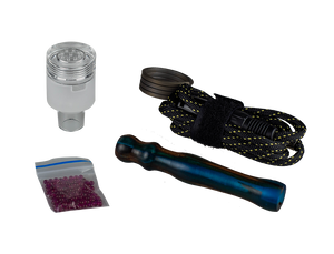 This is the Qaroma Upgrade Kit from QaromaShop available at Ritual Colorado. Each kit includes a Qaroma quartz housing, one pack of aroma ruby pearls, a 20mm heater coil, and a stabwood coil handle. Available at a discounted price these kits are a great way to try out some of the most flavorful dry herb vaporizers available.