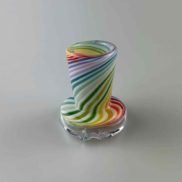 These are Wide Airflow Puffco Peak Dry Tops by Technicolor Tony available at Ritual Colorado. Combining sleek colors with a wide mouthpiece offering smooth airflow and huge rips!