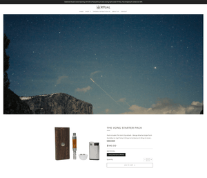This is a screenshot of the homepage of ritual-co.com on the website's launch day April 18th, 2022.
