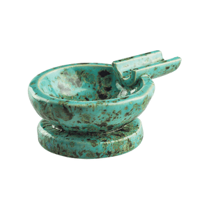 This is the Santa Fe ceramic ash tray from Jaxel's Art available at Ritual Colorado. It features an extended arm perfect for holding your joint, dynavap or whip mouthpiece. Check out all the beautiful one-of-one ceramic products from Jaxel's Art and let us know if you're ever interested in a custom creation.