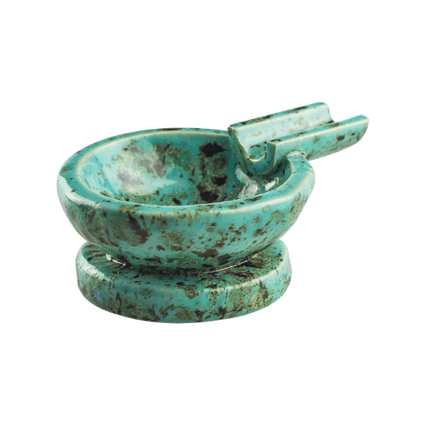 This is the Santa Fe ceramic ash tray from Jaxel's Art available at Ritual Colorado. It features an extended arm perfect for holding your joint, dynavap or whip mouthpiece. Check out all the beautiful one-of-one ceramic products from Jaxel's Art and let us know if you're ever interested in a custom creation.