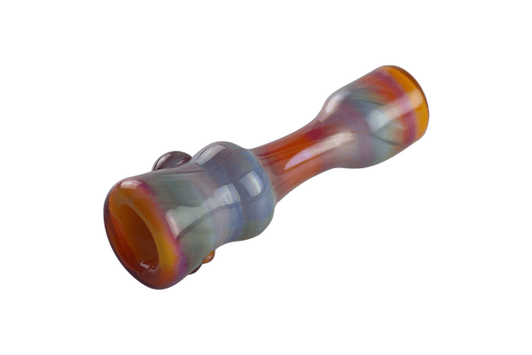 This is the Serendipity Glass Chillum by Technicolor Tony available at Ritual Colorado. A stylish one-hitter option with vibrant colors and subtle details. 