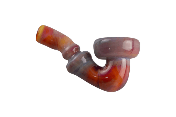 This is the Serendipity Shirley Pipe by Technicolor Tony available at Ritual Colorado. A vibrant hand pipe made from Seredipity tubing showing off yellows, oranges, purples and lots more.