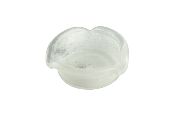 This is the Short White Flare Glass Ashtray by Technicolor Tony available at Ritual Colorado. A vibrant handmade borosilicate ashtray made right here in Denver, Colorado.