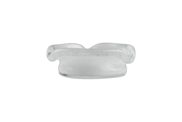 This is the Short White Flare Glass Ashtray by Technicolor Tony available at Ritual Colorado. A vibrant handmade borosilicate ashtray made right here in Denver, Colorado.