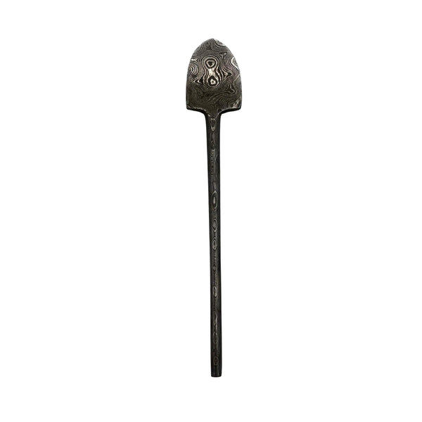 These are small shovel dab tools from Dabmascus available at Ritual Colorado.Featuring a fully Damascus Steel construction and a convenient scoop for easy dabbing and handmade in the U.S. by a skilled craftsman!